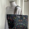 Vintage Fendi Roll Bag in denim e perline