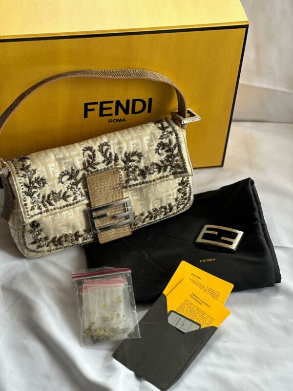 Gold Zucchino Fendi Vintage Baguette (S/S 2002)