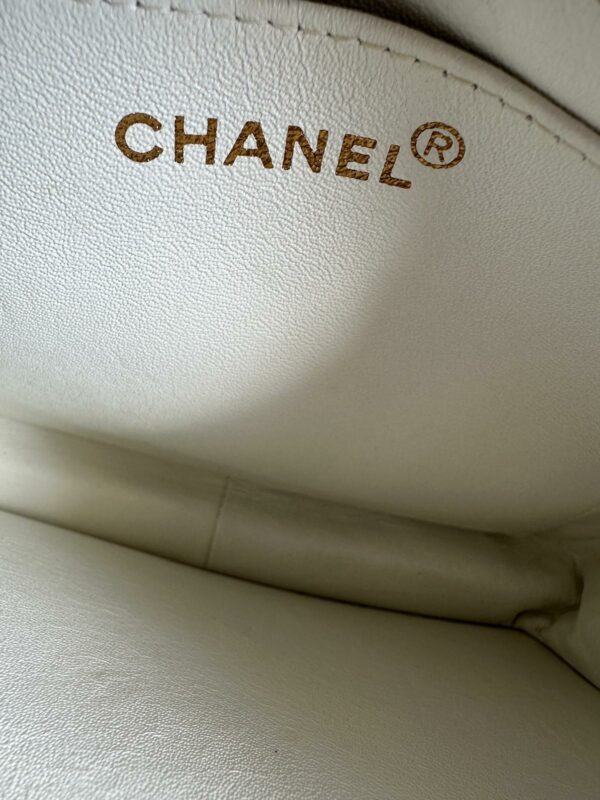 CHANEL TIMELESS WHITE BLACK HARDWARE
