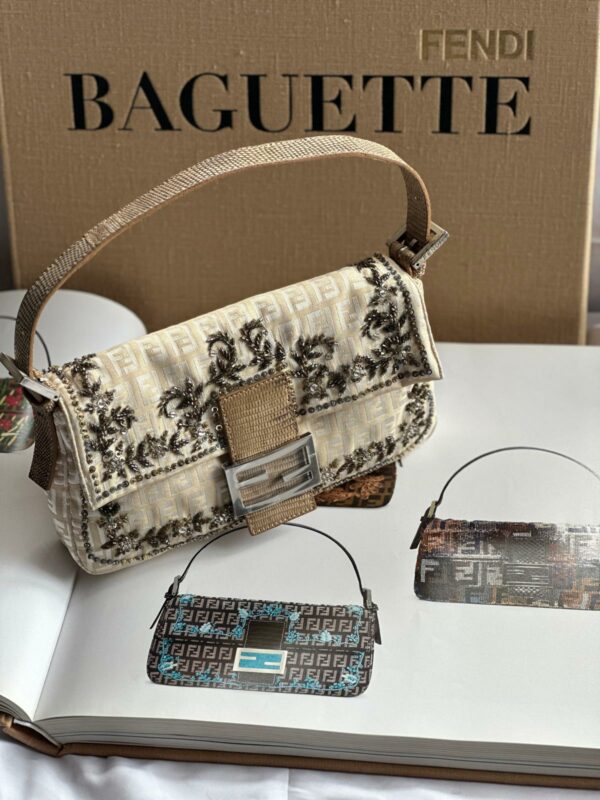 Gold Zucchino Fendi Vintage Baguette (S/S 2002)