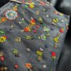 Vintage Fendi Roll Bag in denim e perline
