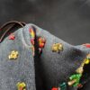 Vintage Fendi Roll Bag in denim e perline