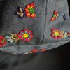 Vintage Fendi Roll Bag in denim e perline