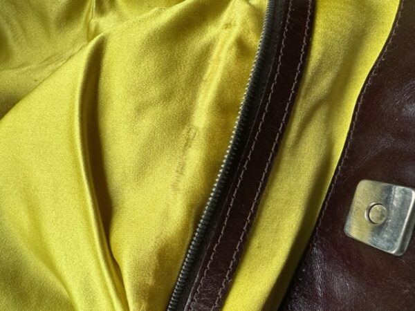 Vintage Fendi Roll Bag in denim e perline
