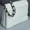 CHANEL TIMELESS WHITE BLACK HARDWARE