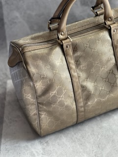 Gucci Gold Guccissima Boston Bag