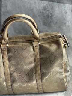 Gucci Gold Guccissima Boston Bag