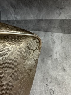 Gucci Gold Guccissima Boston Bag