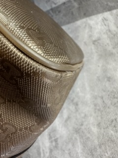 Gucci Gold Guccissima Boston Bag