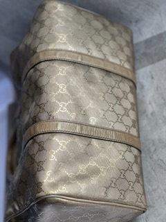 Gucci Gold Guccissima Boston Bag