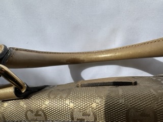 Gucci Gold Guccissima Boston Bag