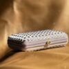 Gucci Interlocking Suede&Swarovsky Pochette