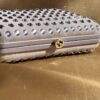 Gucci Interlocking Suede&Swarovsky Pochette