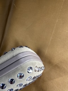 Gucci Interlocking Suede&Swarovsky Pochette
