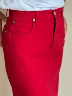 Vintage Red Monogram Fendi Skirt (anni ‘90)