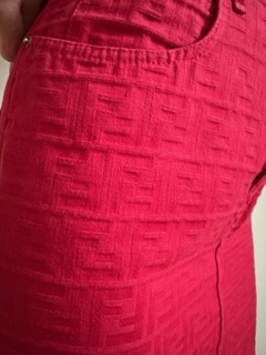Vintage Red Monogram Fendi Skirt (anni ‘90)