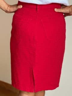 Vintage Red Monogram Fendi Skirt (anni ‘90)