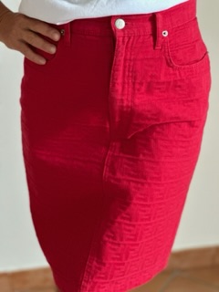 Vintage Red Monogram Fendi Skirt (anni ‘90)