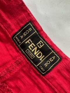 Vintage Red Monogram Fendi Skirt (anni ‘90)
