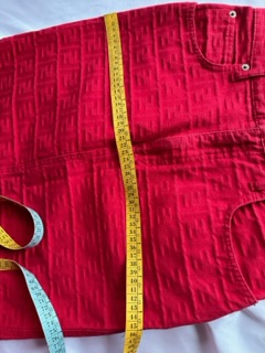 Vintage Red Monogram Fendi Skirt (anni ‘90)