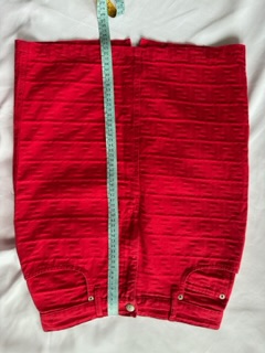 Vintage Red Monogram Fendi Skirt (anni ‘90)