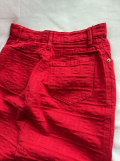 Vintage Red Monogram Fendi Skirt (anni ‘90)