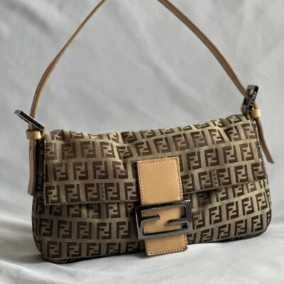 Vintage Monogram Zucchino Fendi Baguette (2002)