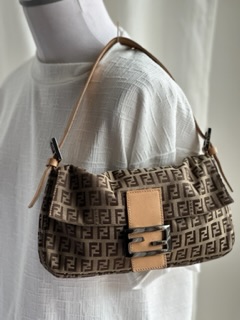 Vintage Monogram Zucchino Fendi Baguette (2002)