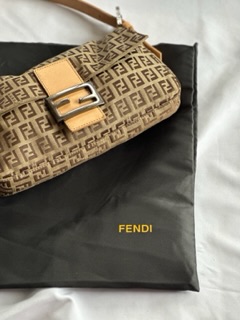 Vintage Monogram Zucchino Fendi Baguette (2002)