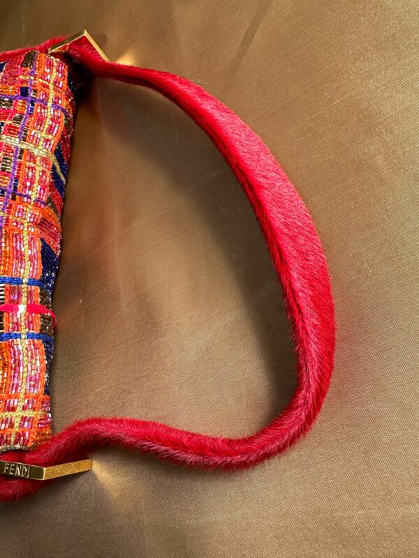 Fendi Vintage Multicolor Beaded Baguette