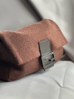 Fendi Brown Wool Baguette (F/W 2022)