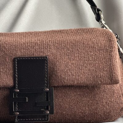 Fendi Brown Wool Baguette (F/W 2022)