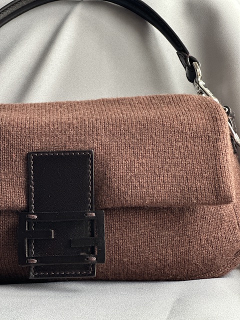 Fendi Brown Wool Baguette (F/W 2022)