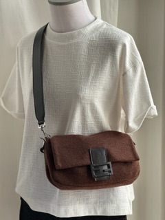 Fendi Brown Wool Baguette (F/W 2022)