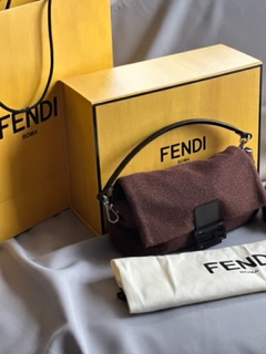 Fendi Brown Wool Baguette (F/W 2022)
