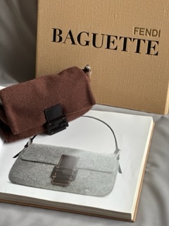 Fendi Brown Wool Baguette (F/W 2022)