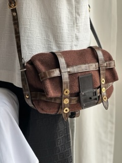 Fendi Brown Wool Baguette (F/W 2022)