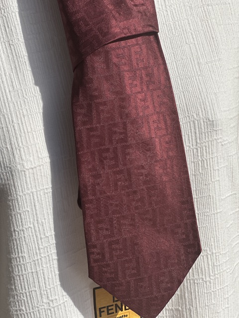 Fendi Cravatta Vintage 100%seta