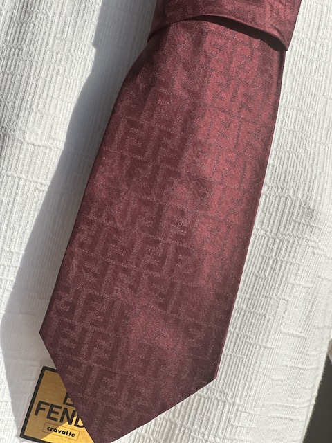 Fendi Cravatta Vintage 100%seta
