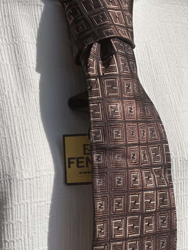 Fendi Cravatta Vintage 100%seta