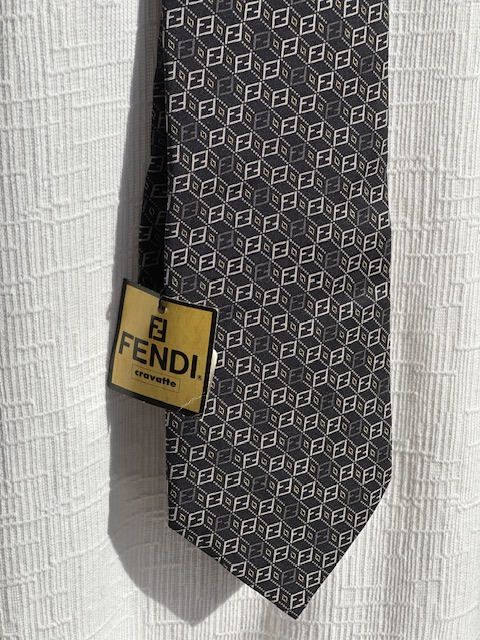 Fendi Cravatta Vintage 100%seta