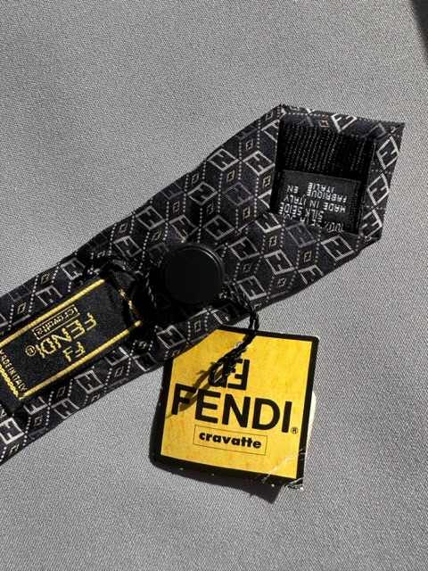 Fendi Cravatta Vintage 100%seta