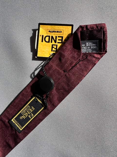 Fendi Cravatta Vintage 100%seta