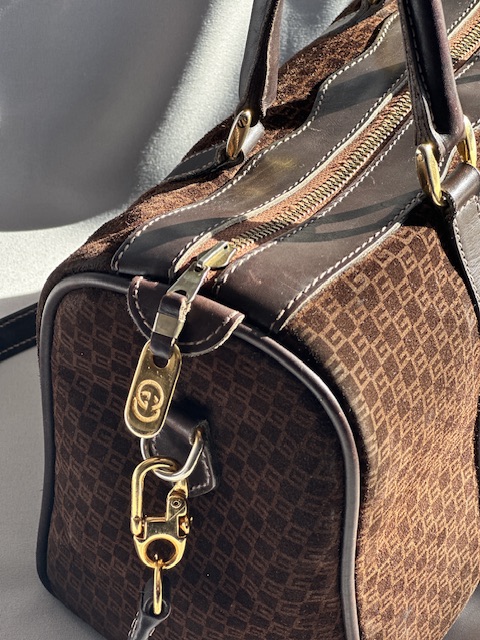 Gucci Monogram Square Boston Bag (1950)