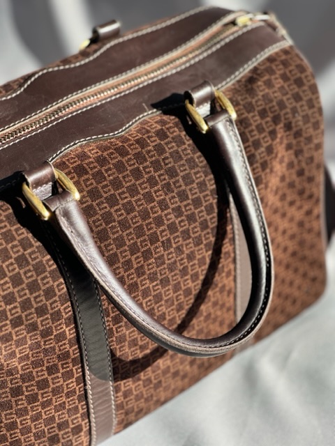 Gucci Monogram Square Boston Bag (1950)