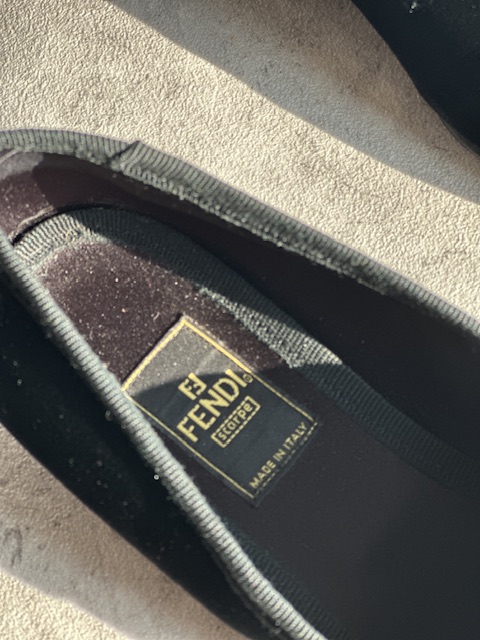 Fendi Velvet Black Loafer (anni ‘90)