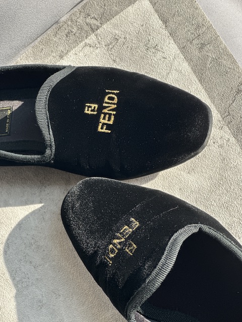 Fendi Velvet Black Loafer (anni ‘90)