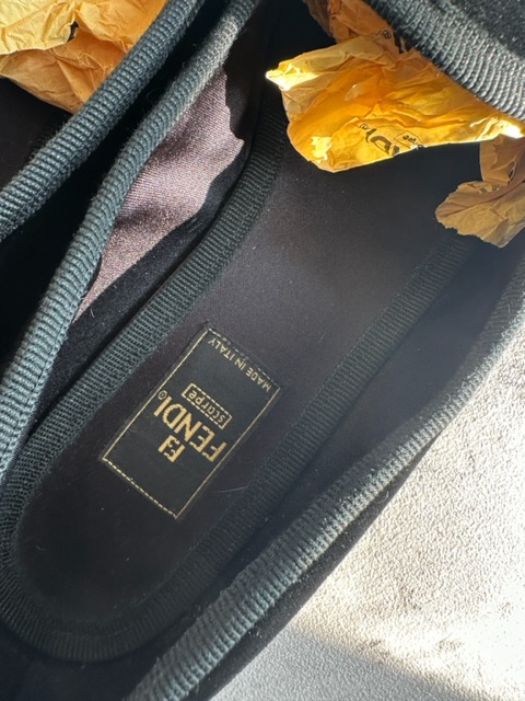 Fendi Velvet Black Loafer (anni ‘90)