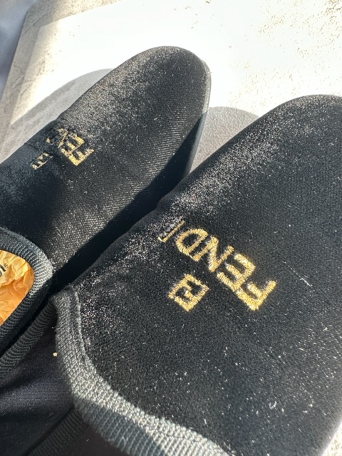 Fendi Velvet Black Loafer (anni ‘90)