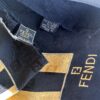 Fendi Black&Gold Pequin Foulard (anni ‘90)